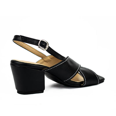Cardams ECLB RSS 00192 Black/Tan Heeled Sandals