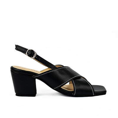 Cardams ECLB RSS 00192 Black/Tan Heeled Sandals