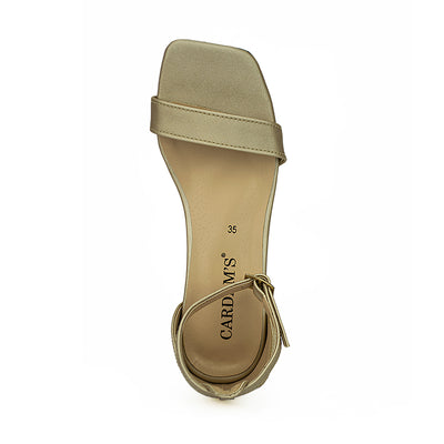 Cardams ECLB RSS 00194 Beige/Light Gray Women Heeled Sandals