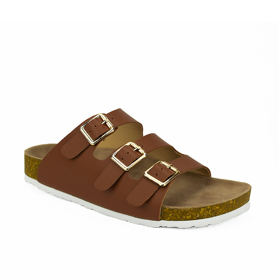 Cardams ECLB WA 00122 Brown/Light Green Women Flats