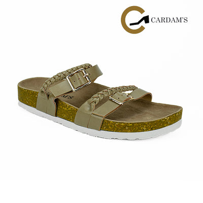 Cardams ECLB WA 00124 Brown/Gray Women Flat Sandals