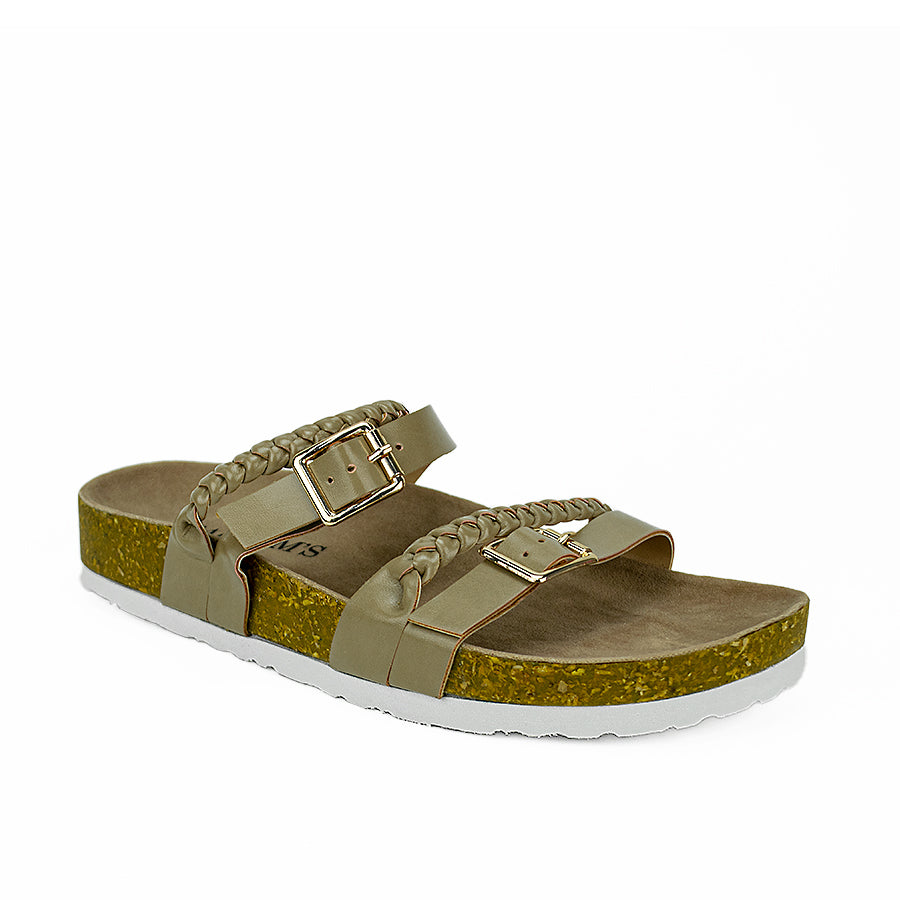 Cardams ECLB WA 00124 Brown/Gray Women Flat Sandals