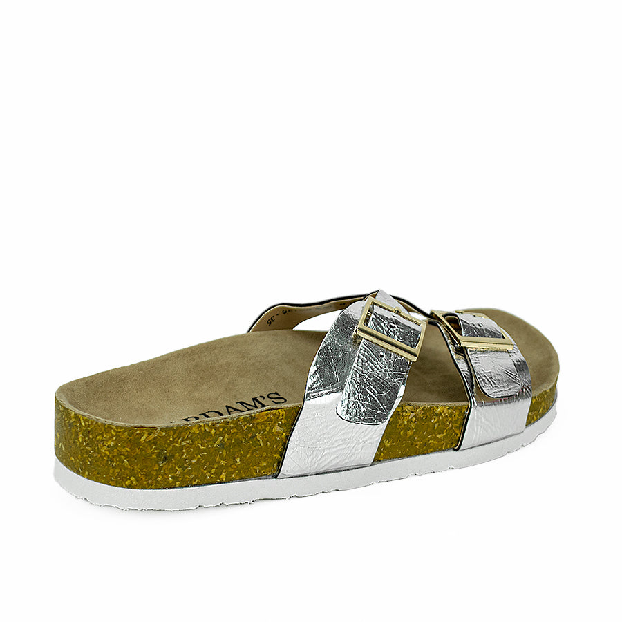 Cardams ECLB WA 00125 Black/Silver Women Flats Sandals