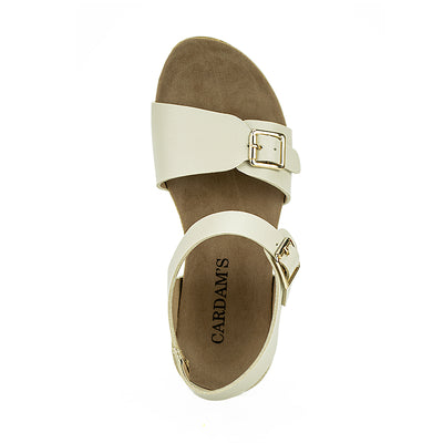 Cardams ECLB WA 00127 Blue/Cream Women Flat Sandals