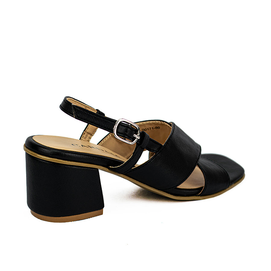 Cardams ECLB WA 00171 Beige/Black Women Heeled Sandals