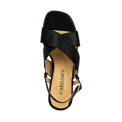 Cardams ECLB WA 00171 Beige/Black Women Heeled Sandals
