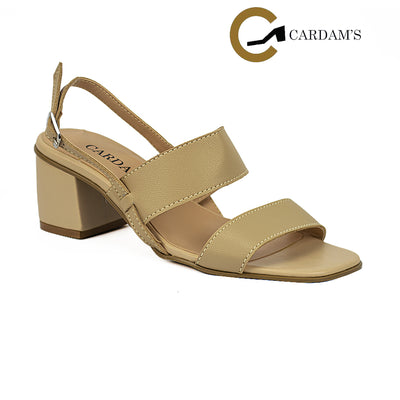 Cardams ECLB WA 00172 Beige/Black Women Heeled Sandals