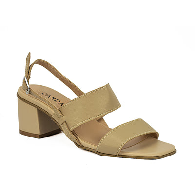 Cardams ECLB WA 00172 Beige/Black Women Heeled Sandals