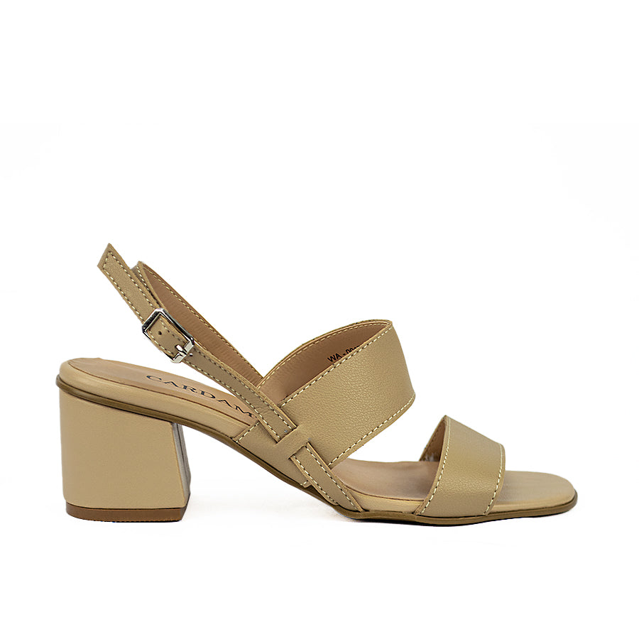 Cardams ECLB WA 00172 Beige/Black Women Heeled Sandals