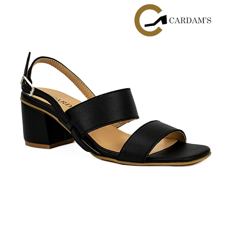 Cardams ECLB WA 00172 Beige/Black Women Heeled Sandals