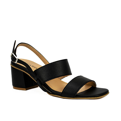 Cardams ECLB WA 00172 Beige/Black Women Heeled Sandals